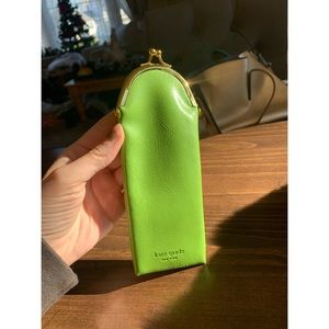 Kate Spade Lime Green Leather Clutch